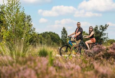 Fietsen door de heide