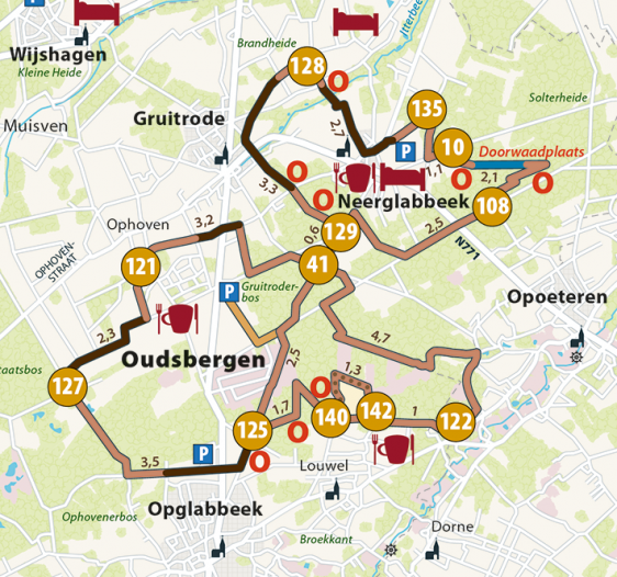 Droomroute knooppunten | paardrijden Nationaal Park